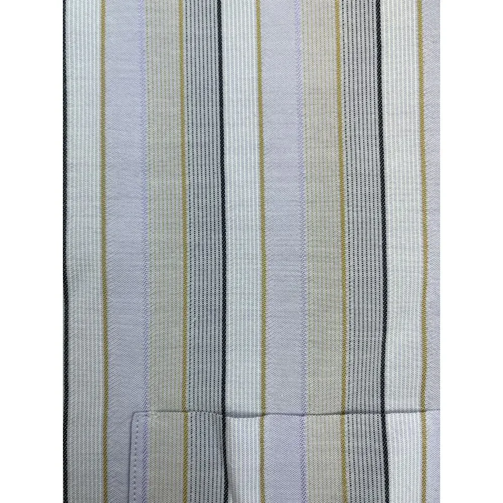Ermenegildo Zegna Shirt Mens XL Striped Cotton‎ Blend Button Up Made Italy
